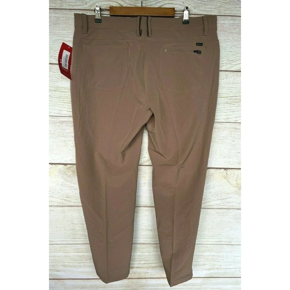 MPG Sport Outdoor Pants Mens Size 34X32 Brown Boundary UPF 50+ Stretch Pant New